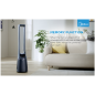 Bladeless Fan & air purifier, Smart WiFi, digital with IOT and remote, H13 HEPA filter, 10 speeds, wide oscillation, ION mode, u