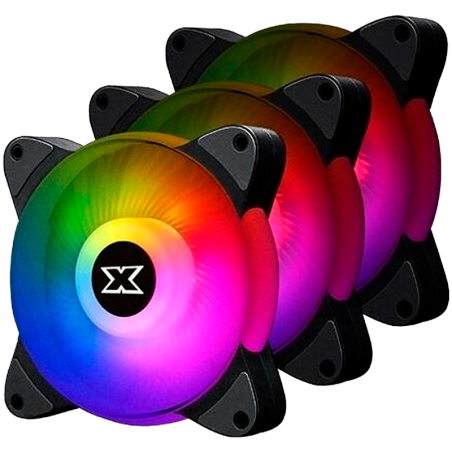 Xigmatek Galaxy III Essential EN45433, 3x BX120 Fans, ARGB MB SYBC Control Box & Remote Controller, Color Box