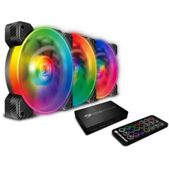 COUGAR Vortex SPB RGB Cooling Kit, Hydro-Dynamic Bearing, Speed - PWM 600-1500 R.P.M, 43.54 CFM 73.94 m3/h Air Flow, 1.17mm H2O,