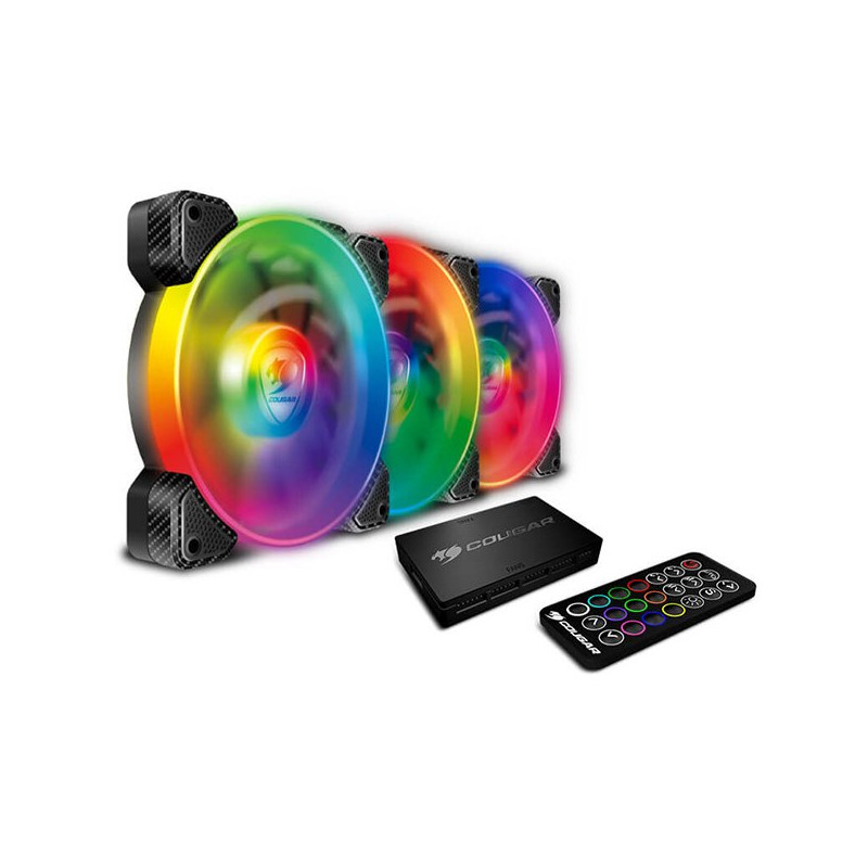 COUGAR Vortex SPB RGB Cooling Kit, Hydro-Dynamic Bearing, Speed - PWM 600-1500 R.P.M, 43.54 CFM 73.94 m3/h Air Flow, 1.17mm H2O, COUGAR Vortex SPB RGB Cooling Kit, Hydro-Dynamic Bearing, Speed - PWM 600-1500 R.P.M, 43.54 CFM 73.94 m3/h Air Flow, 1.17mm H2O,