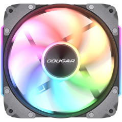 Cougar fan APOLAR 120 ARGB Black (3 fan package), Fan Speed 600-2200 RPM±200RPM, Air Flow 75.38 CFM ± 10%, Air Pressure 2.59 mm 