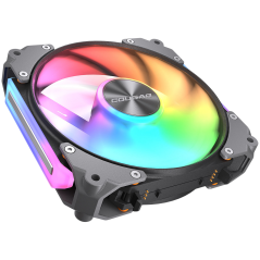 Cougar fan APOLAR 120 ARGB Black (3 fan package), Fan Speed 600-2200 RPM±200RPM, Air Flow 75.38 CFM ± 10%, Air Pressure 2.59 mm 