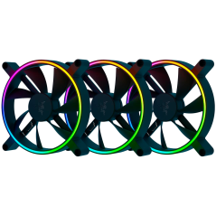 Razer Kunai Chroma RGB 140MM - 3 Fans pack, 18 addressable LEDs​, Hydraulic, 4-pin PWM, Cooling​: 500-1600 RPM​, Airflow​: 34.48