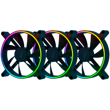 Razer Kunai Chroma RGB 140MM - 3 Fans pack, 18 addressable LEDs​, Hydraulic, 4-pin PWM, Cooling​: 500-1600 RPM​, Airflow​: 34.48