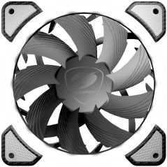 COUGAR Vortex FW 120 White LED, Cooling fan, Hydraulic Bearing, Speed 1200 R.P.M, Air Flow 36.72 CFM 62.36 m3/h, Dimensions 120 