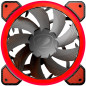 COUGAR Vortex FR 120 red LED, Cooling fan, Hydraulic Bearing, Speed 1200 R.P.M, Air Flow 36.72 CFM 62.36 m3/h, Dimensions 120 x 