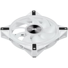 Corsair QL Series, WHITE QL140 RGB, 140mm RGB LED Fan, Dual Pack with Lighting Node CORE, EAN:0840006619529