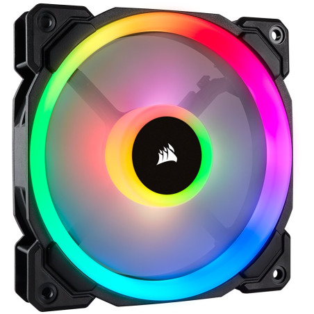Corsair LL Series, LL120 RGB, 120mm Dual Light Loop RGB LED PWM Fan, Single Pack, EAN:0843591032421