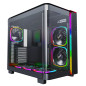 Montech кутия KING 95 Pro, Dual Chamber Mid-tower Case, 6 ARGB Fans, 2 Front Panels, Black Montech кутия KING 95 Pro, Dual Chamber Mid-tower Case, 6 ARGB Fans, 2 Front Panels, Black