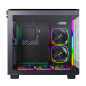 Montech кутия KING 95 Pro, Dual Chamber Mid-tower Case, 6 ARGB Fans, 2 Front Panels, Black Montech кутия KING 95 Pro, Dual Chamber Mid-tower Case, 6 ARGB Fans, 2 Front Panels, Black