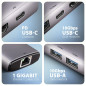 AXAGON HMC-6G2L 2x USB-A 10Gbps, 1x USB-C 10Gbps, 4K/60Hz HDMI, RJ-45, USB 3.2 Gen 2 hub, PD 100W, 15cm USB-C cable