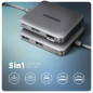 AXAGON HMC-5HL USB 5Gbps hub, 2x USB-A, HDMI 4k/60Hz, RJ-45, PD 100W, 20c