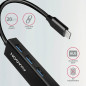 AXAGON HMC-GL3A SUPERSPEED USB-C HUB + GIGABIT LAN