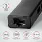 AXAGON HMC-GL3A SUPERSPEED USB-C HUB + GIGABIT LAN