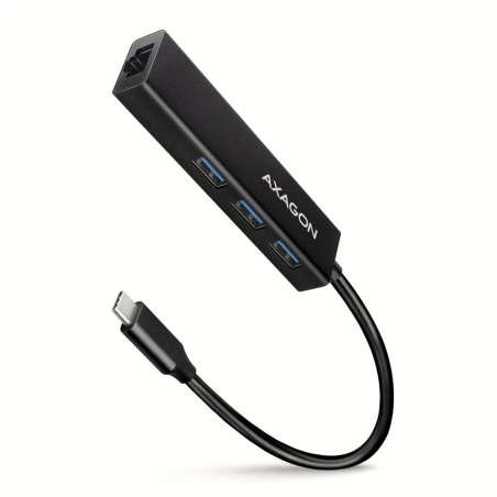 AXAGON HMC-GL3A SUPERSPEED USB-C HUB + GIGABIT LAN