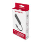 AXAGON HUE-MSA 4x USB3.2 Gen 1 SWITCH hub, metal, micro USB power IN, 20cm USB-A cable