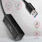 AXAGON HUE-M1AL 4x USB 3.2 Gen 1 MINI hub, metal, 1.2m USB-A cable