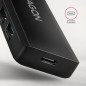 AXAGON HUE-C1A 4x USB3.2 Gen 1 Travel hub, USB-C power IN, w. 20cm Type-A cable