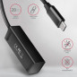 AXAGON HUE-M1C 4x USB3.2 Gen 1 MINI hub, metal, 20cm USB-C cable