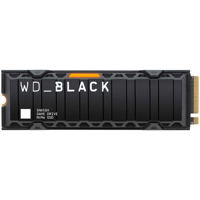 SSD SANDISK Black SN850X Heatsink 2TB M.2 2280 PCIe 4.0 NVMe