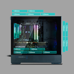 Zalman кутия Case mATX - P30 AIR Black