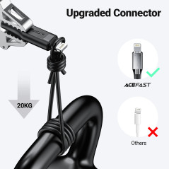 Acefast Кабел USB-C to Lightning  30W 1.20m MFI Certified TPE - C3-01 - White