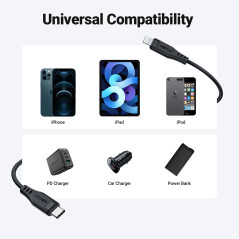 Acefast Кабел USB-C to Lightning  30W 1.20m MFI Certified TPE - C3-01 - White