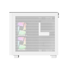 Montech кутия KING 65 Pro, Dual Chamber Mid-tower Case, 3 ARGB Fans, White