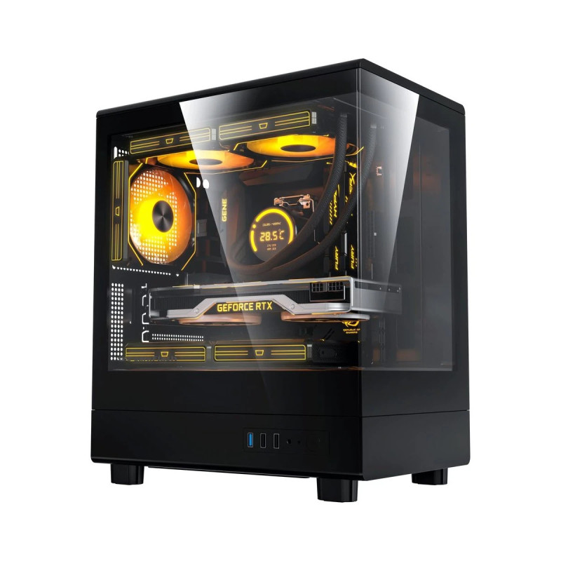Darkflash кутия Case mATX - DB330M Black - Reversed fans included Darkflash кутия Case mATX - DB330M Black - Reversed fans included