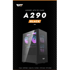 Darkflash кутия Case ATX - A290 Black - 3 x 120 mm RGB fans included|Кутии за компютър|Darkflash|57,52 лв.