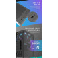 Darkflash Box Case ATX - A290 Black - 3 x 120 mm RGB fans included