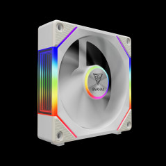 Gamdias Комплект вентилатори Fan Pack 3-in-1 3x120mm - AEOLUS P2-1203 White, Swappable Fan Blades (Reverse Fan Blades Included),