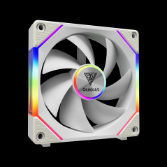 Gamdias Комплект вентилатори Fan Pack 3-in-1 3x120mm - AEOLUS P2-1203 White, Swappable Fan Blades (Reverse Fan Blades Included),