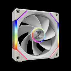 Gamdias Комплект вентилатори Fan Pack 3-in-1 3x120mm - AEOLUS P2-1203 White, Swappable Fan Blades (Reverse Fan Blades Included),