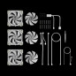 Gamdias Комплект вентилатори Fan Pack 3-in-1 3x120mm - AEOLUS P2-1203 White, Swappable Fan Blades (Reverse Fan Blades Included), Gamdias Комплект вентилатори Fan Pack 3-in-1 3x120mm - AEOLUS P2-1203 White, Swappable Fan Blades (Reverse Fan Blades Included),