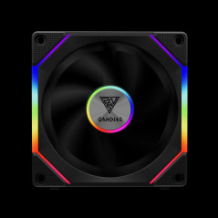 Gamdias Комплект вентилатори Fan Pack 3-in-1 3x120mm - AEOLUS P2-1203, Swappable Fan Blades (Reverse Fan Blades Included), Daisy