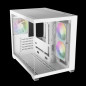 Gamdias кутия Case mATX - AURA GC10M White - 3 x 120 mm A-RGB, Tempered Glass Gamdias кутия Case mATX - AURA GC10M White - 3 x 120 mm A-RGB, Tempered Glass