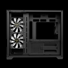 Gamdias кутия Case mATX - AURA GC10M - 3 x 120 mm A-RGB, Tempered Glass