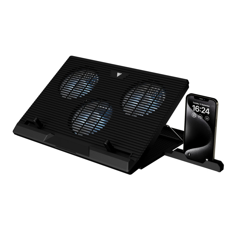 Gamdias Охладител за лаптоп Gaming Notebook Cooler 19" - AETHER E1 - USB Hub, Phone Stand Gamdias Охладител за лаптоп Gaming Notebook Cooler 19" - AETHER E1 - USB Hub, Phone Stand