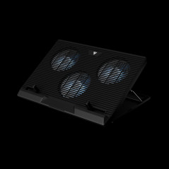 Gamdias Охладител за лаптоп Gaming Notebook Cooler 19" - AETHER E1 - USB Hub, Phone Stand