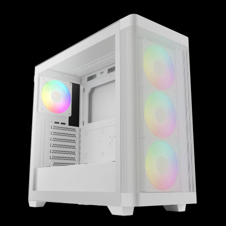 Gamdias кутия Case E-ATX - ATHENA M3 White - USB-C, 4 x 120 mm A-RGB, Mesh, Tempered Glass