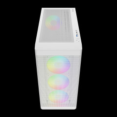 Gamdias кутия Case E-ATX - ATHENA M3 White - USB-C, 4 x 120 mm A-RGB, Mesh, Tempered Glass