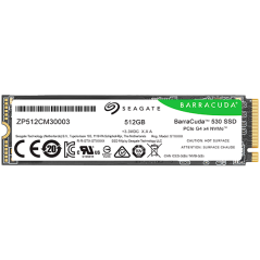 SSD SEAGATE BarraCuda 530 512GB M.2 2280-S2 PCIe Gen4 x4 NVMe 2.0, Read/Write: 7200/4300 MBps, TBW 300