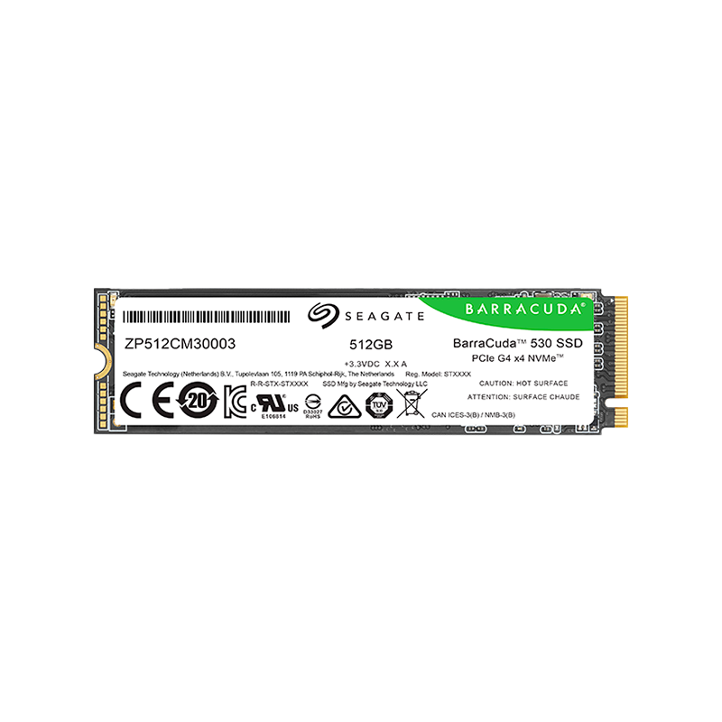 SSD SEAGATE BarraCuda 530 512GB M.2 2280-S2 PCIe Gen4 x4 NVMe 2.0, Read/Write: 7200/4300 MBps, TBW 300 SSD SEAGATE BarraCuda 530 512GB M.2 2280-S2 PCIe Gen4 x4 NVMe 2.0, Read/Write: 7200/4300 MBps, TBW 300