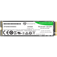 SSD SEAGATE BarraCuda 530 2.048TB M.2 2280-S2 PCIe Gen4 x4 NVMe 2.0, Read/Write: 7400/6400 MBps, TBW 1200