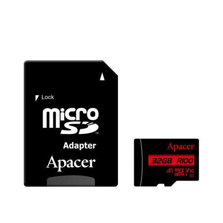 Apacer карта памет microSDXC 128GB UHS-I U1 V10 A1 Class10, Adapter - AP128GMCSX10UB-R