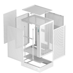 DeepCool кутия Case mini-ITX - CH170 DIGITAL White