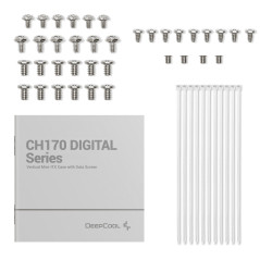 DeepCool кутия Case mini-ITX - CH170 DIGITAL White