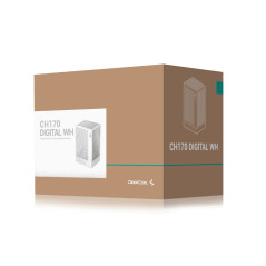 DeepCool кутия Case mini-ITX - CH170 DIGITAL White