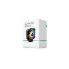 DeepCool охладител CPU Cooler AG400 Black - Addressable RGB V2 - LGA1851/AM5